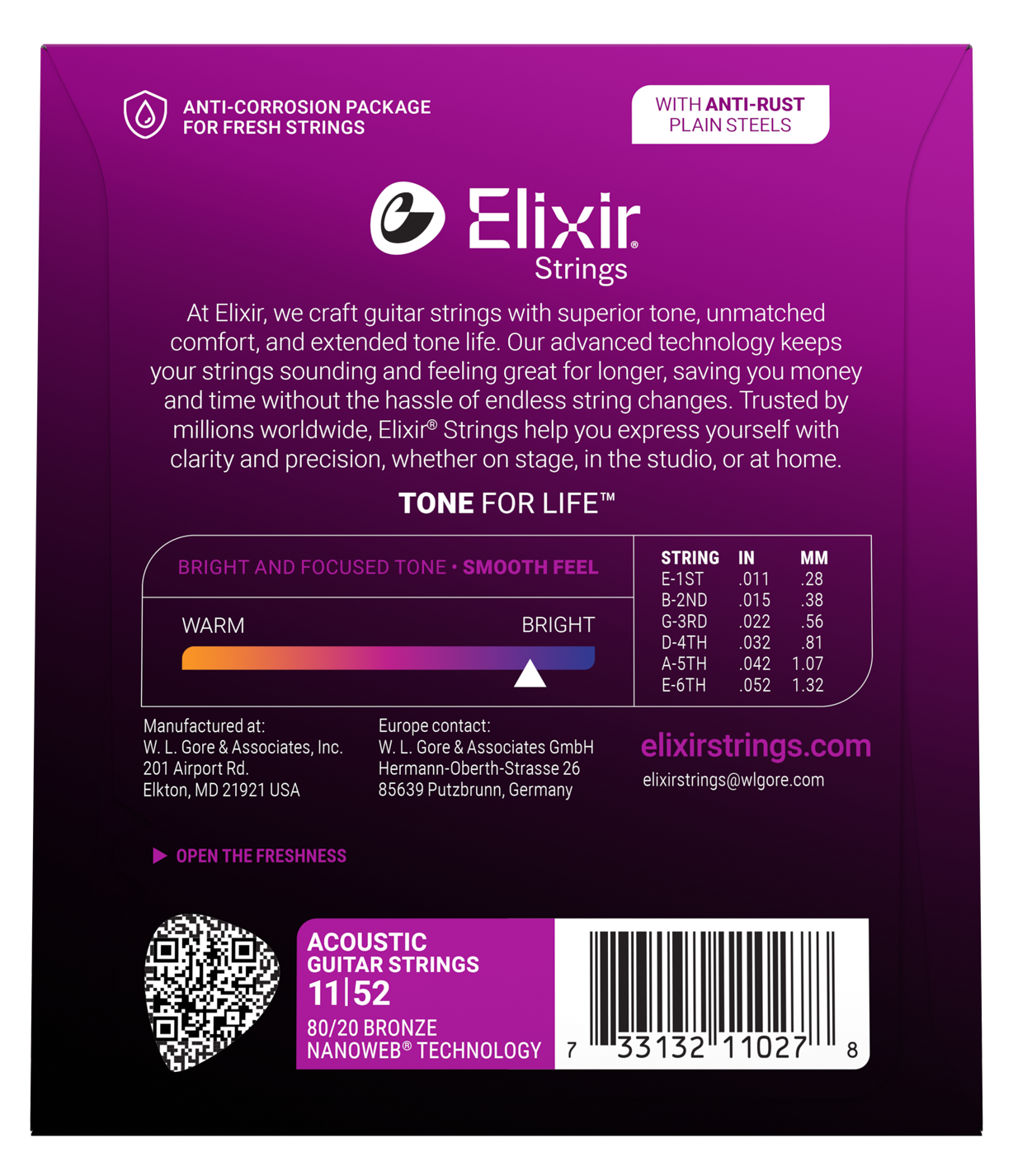 11027 Nanoweb Acoustic Bronze 11-52 Saitensatz